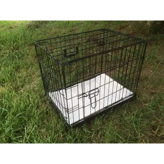 24’ Collapsible Metal Dog Crate Puppy Cage Cat Carrier