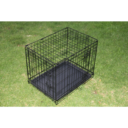 24’ Collapsible Metal Dog Puppy Crate Cage Cat Rabbit