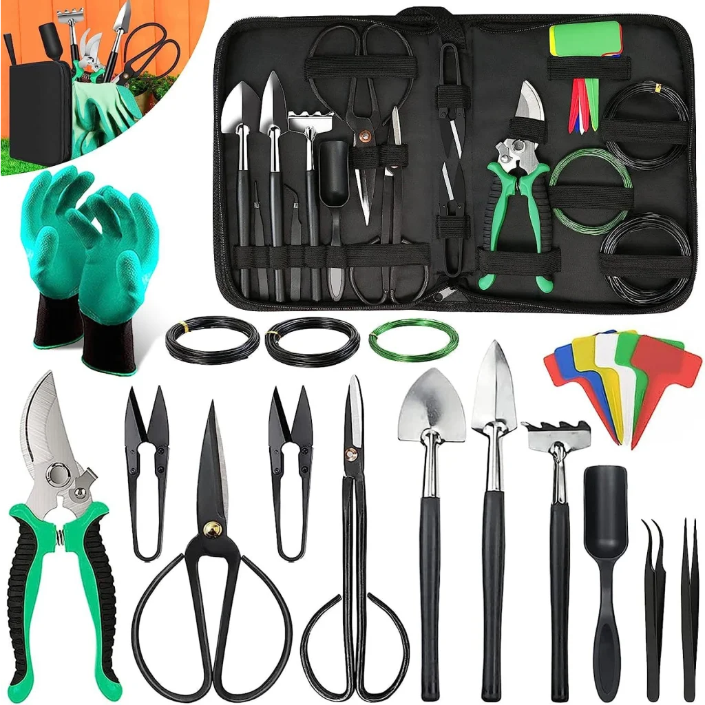 24-Piece Bonsai Tree Tool Kit for Gardening Starters –