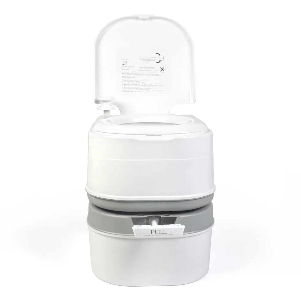 24L Portable Camping Caravanning Toilet with Odour Resistant Seal
