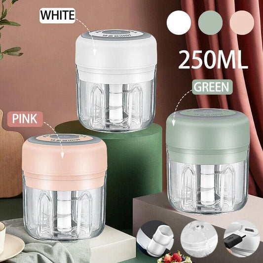 250Ml USB Rechargeable Mini Food Garlic