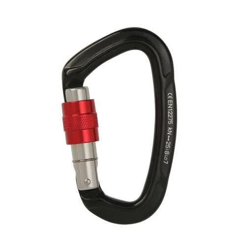 25KN Screwgate Locking Rock Climbing Carabiner Clip