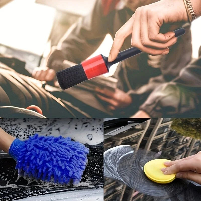 26-piece full function car detailing kit with drill brush