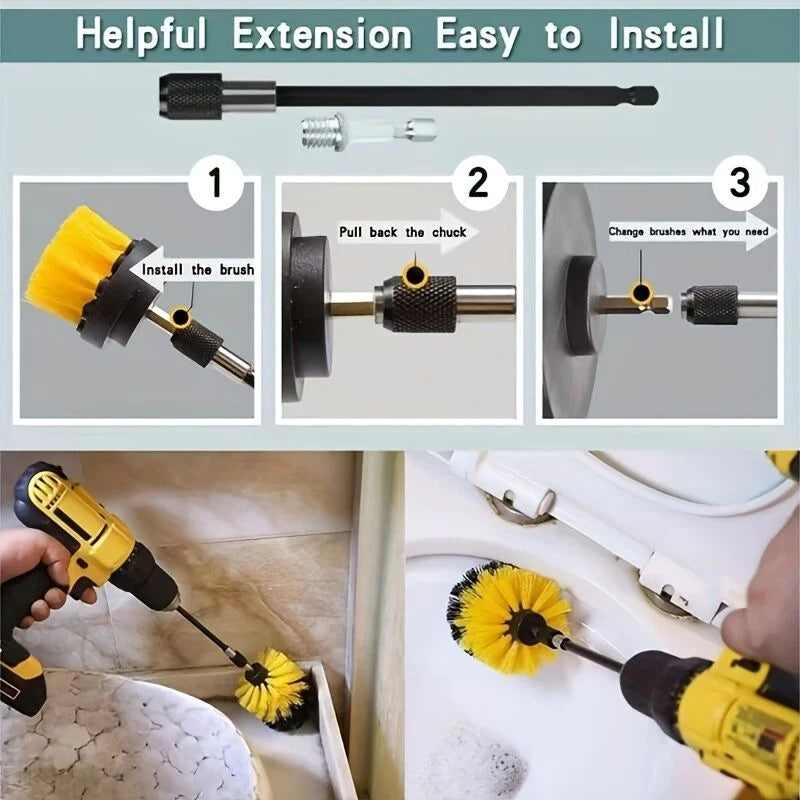 26-piece full function car detailing kit with drill brush