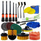 26-piece full function car detailing kit with drill brush