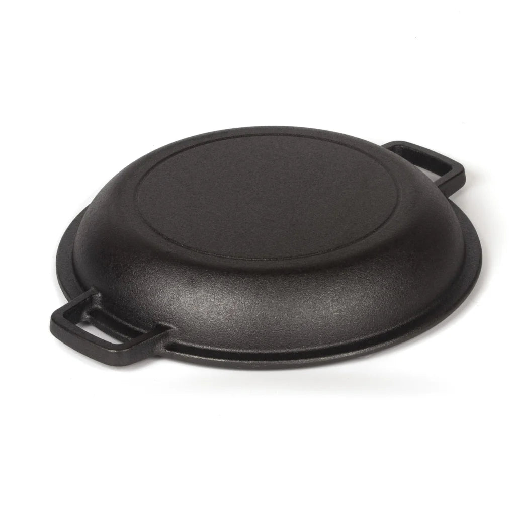 26cm 2-in-1 Cast Iron Dutch Oven & Skillet Set Pre-Seasoned