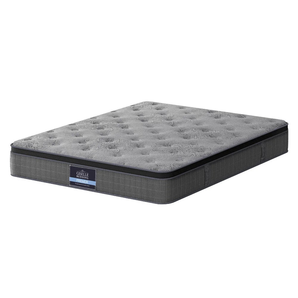 Foam 26cm mattress with pocket spring construction and fabric cover