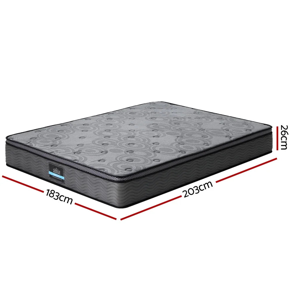 26cm mattress with quilted top surface