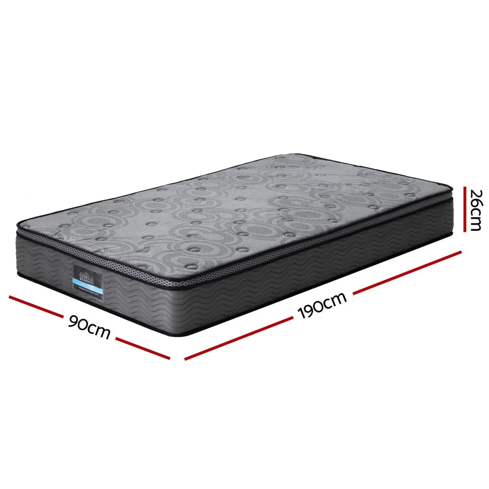 26cm Mattress Bed Giselle Single furniture mattresses 378