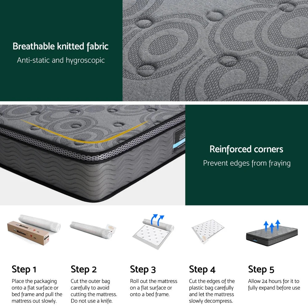 26cm Mattress Bed Giselle Single furniture mattresses 624