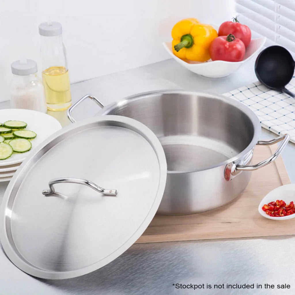 28cm Top Grade Stainless Steel Stockpot Lid Cover - Premium