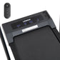 Walking pad treadmill with handles, panels and accessory pieces
