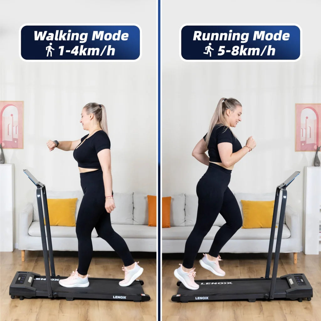 2HP Walking Pad Treadmill w/ Remote Foldable Handrail