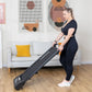 Walking pad treadmill with pack contents and accessory layout
