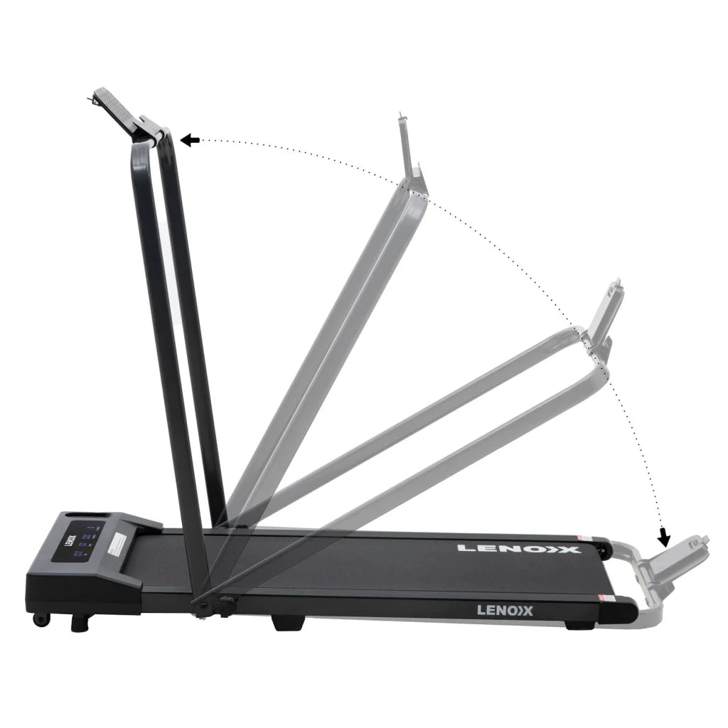 2HP Walking Pad Treadmill w/ Remote Foldable Handrail