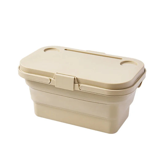 2IN1 Portable Folding Picnic Basket Tour Storage Baskets