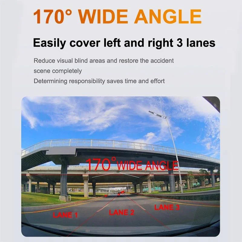 2k Night Vision Car Recorder with Wifi & Mobile App Support