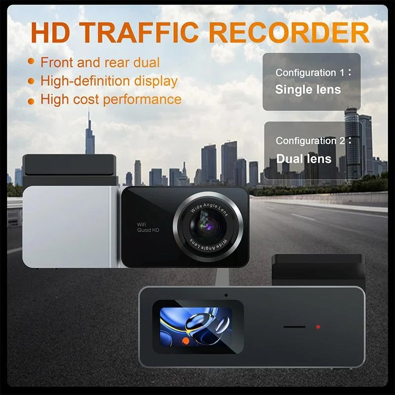 2k Night Vision Car Recorder with Wifi & Mobile App Support