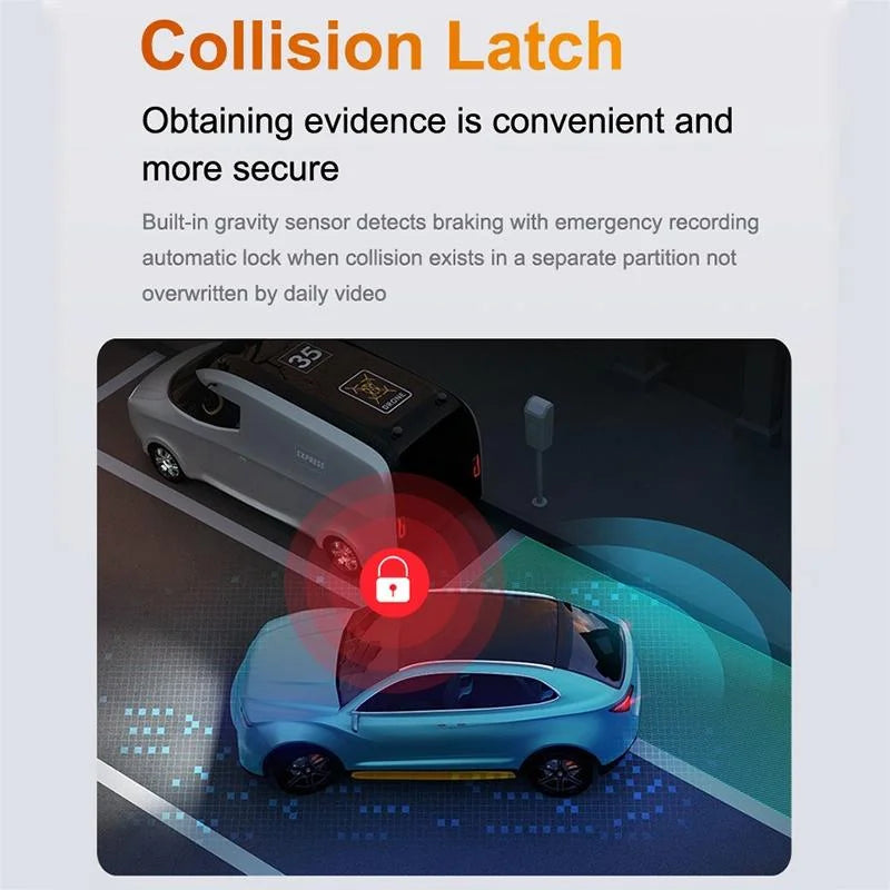 2k Night Vision Car Recorder with Wifi & Mobile App Support