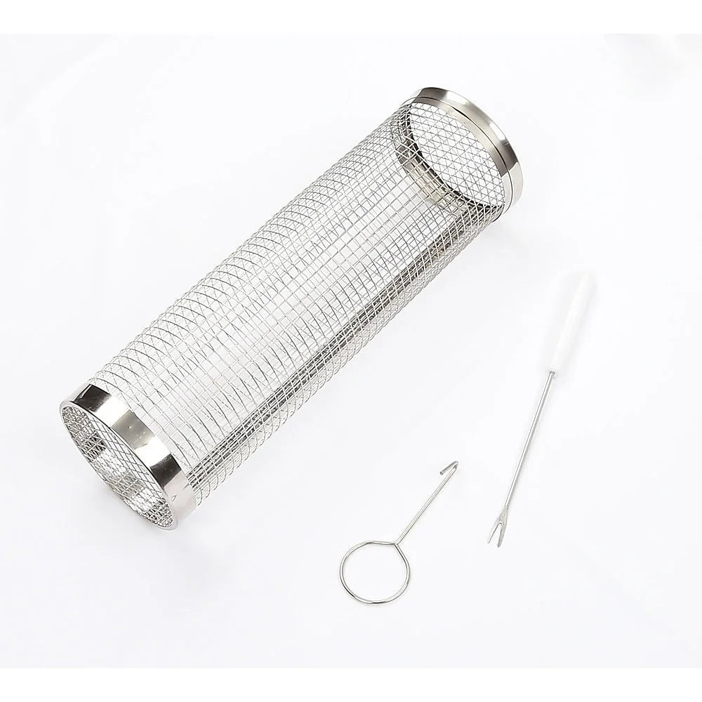 2pc BBQ Basket Round Campfire Grid Cookware - Home & Garden