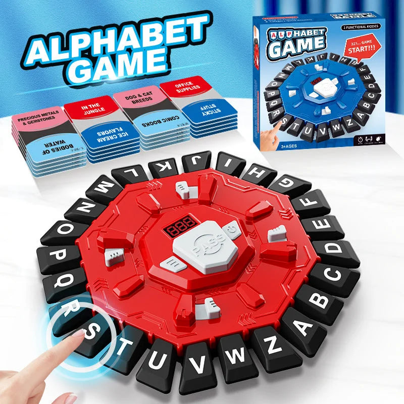 2pc Electronic Alphabet Categories Game - Fast-Paced Word