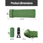 2pc Ultralight Inflatable Camping Sleeping Mat