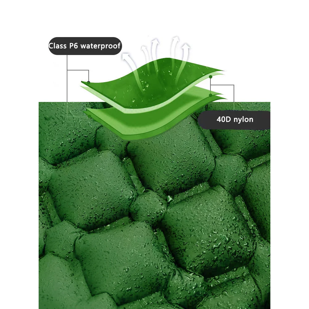 2pc Ultralight Inflatable Camping Sleeping Mat