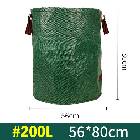 2PCS 200L(56cm*80cm) Heavy-Duty Foldable Garden Leaf Bag