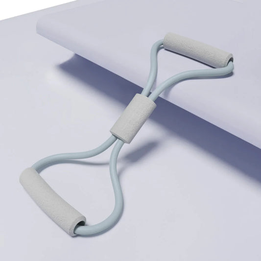 2PCS Blue 25 Pounds Back Stretching Resistance Band