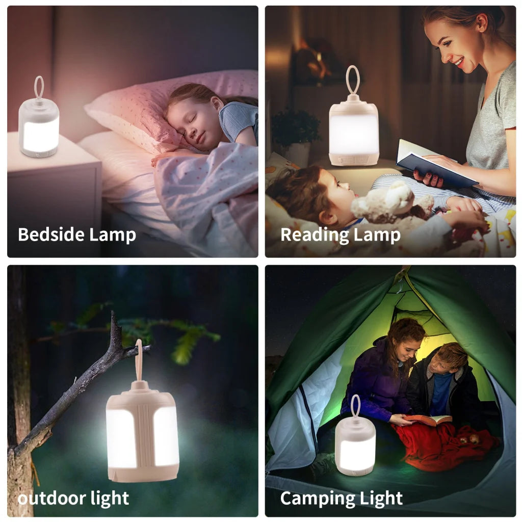2PCS Compact Outdoor Camping Light with 4 Modes & Type-C