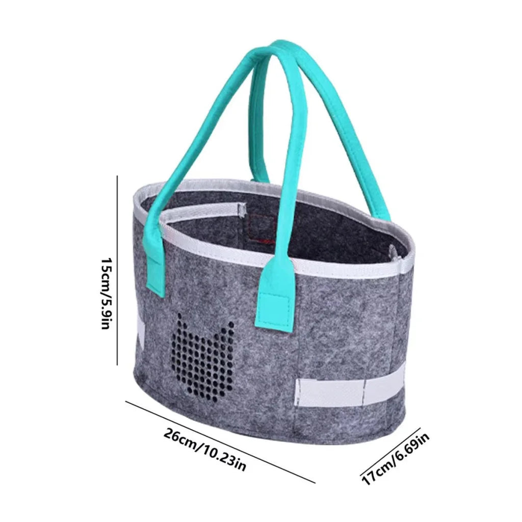 2pcs Doll Storage Organization Bag Felt Handbag Kids Toy