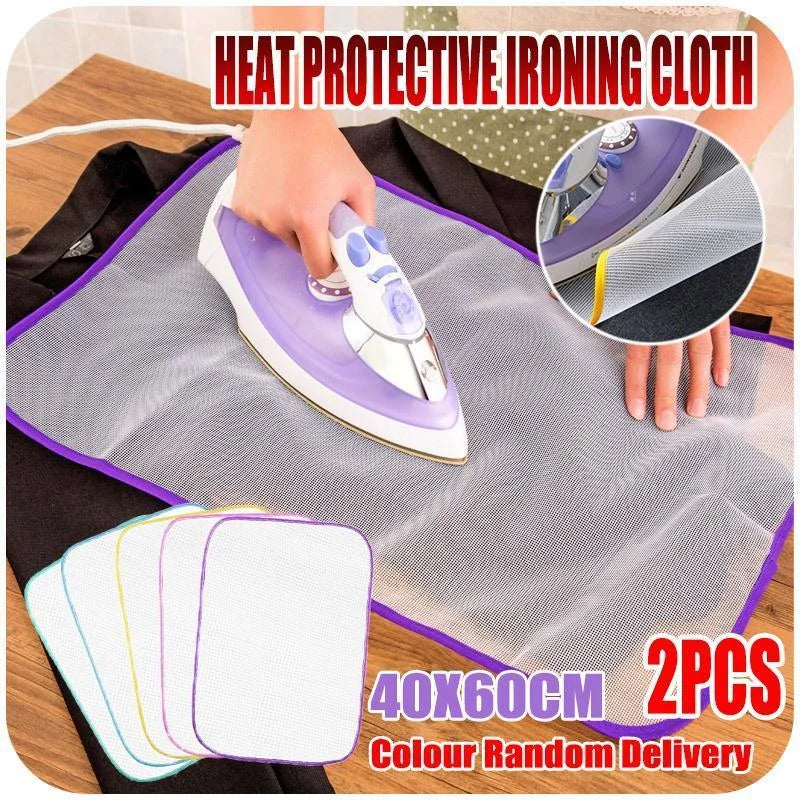 2PCS Heat Protective Ironing Cloth Protective Ironing