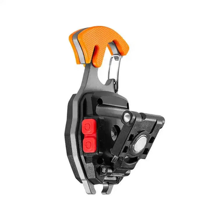 2PCS Orange Multi-Function COB Work Light with Carabiner