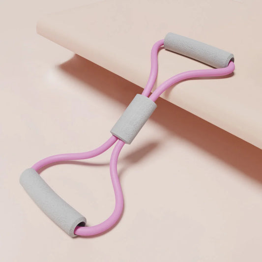 2PCS Purple 20 Pounds Back Stretching Resistance Band