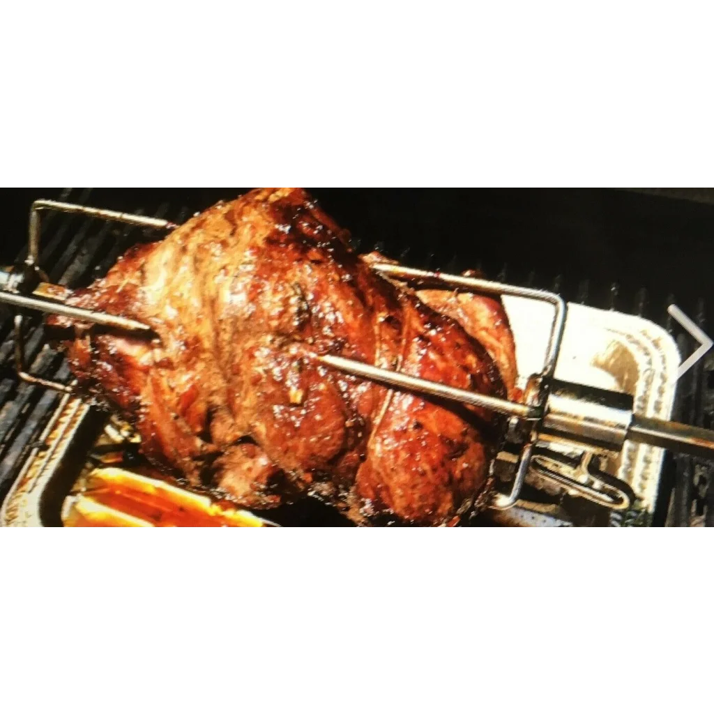 Rotisserie spit forks with front angle shown
