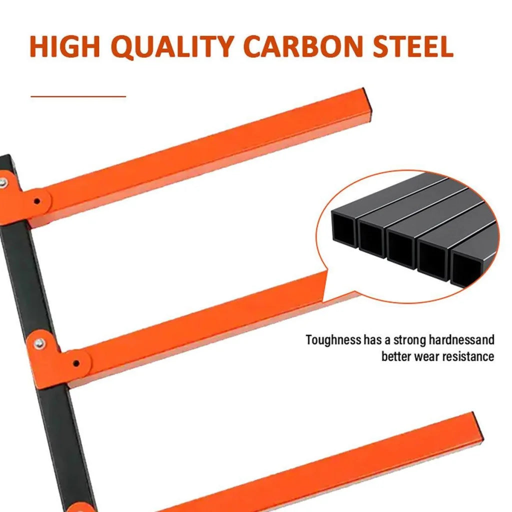 2PCS Wall Mounted Folding Storage Rack Carbon Steel