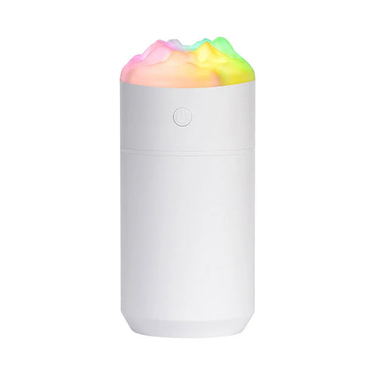 2PCS White Portable 350ML LED Desk Humidifier with Non-Wet