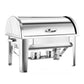 2X 4.5L Dual Tray Stainless Steel Roll Top Chafing Dish Food Warmer - Premium