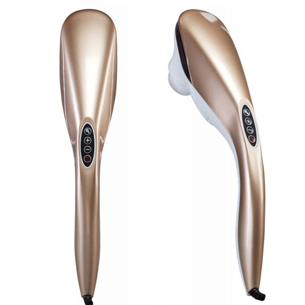 2X 6 Heads Portable Handheld Massager Soothing Blood Flow Shoulder Gold - Premium