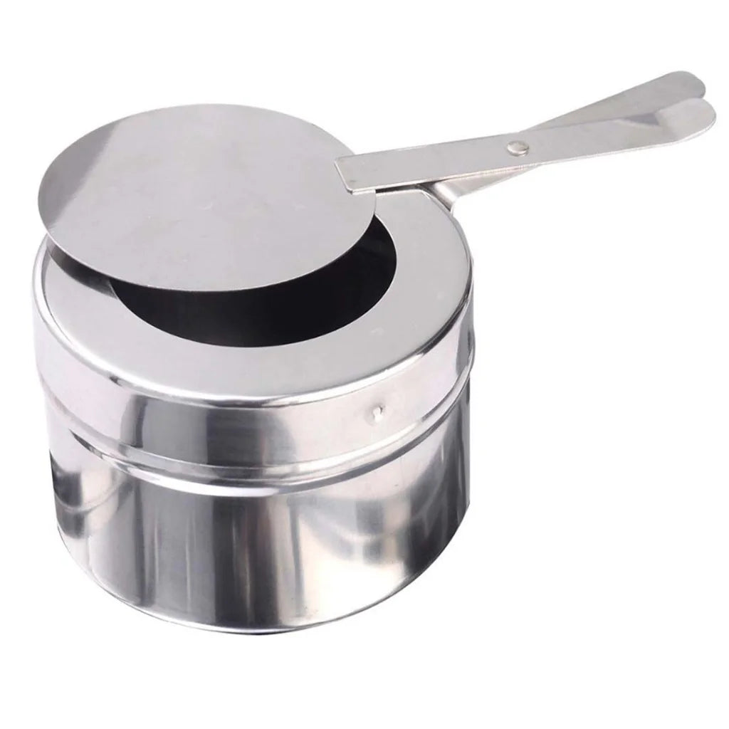 2X 6L Stainless Steel Chafing Food Warmer Catering Dish Round Roll Top - Premium