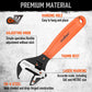 2x Adjustable Wrench Set - 6’’ & 10’’ Wide Jaw Spanner Cr-V