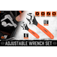 2x Adjustable Wrench Set - 6’’ & 10’’ Wide Jaw Spanner Cr-V