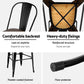 Metal bar stool set with seat padding and sturdy legs