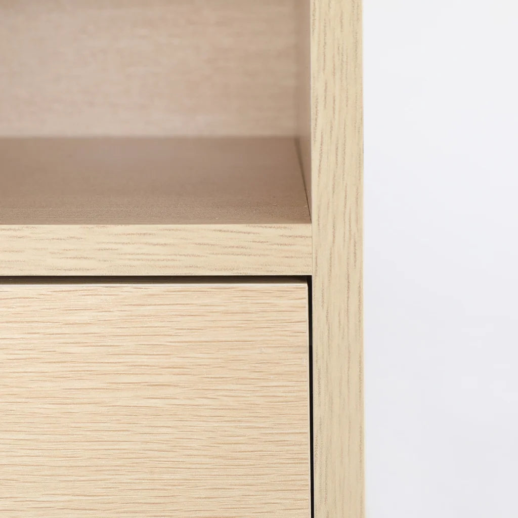 2x Bedside Tables Storage Cabinet Nightstand - 1 Drawer 2