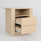 2x Bedside Tables Storage Cabinet Nightstand - 2 Drawers 1
