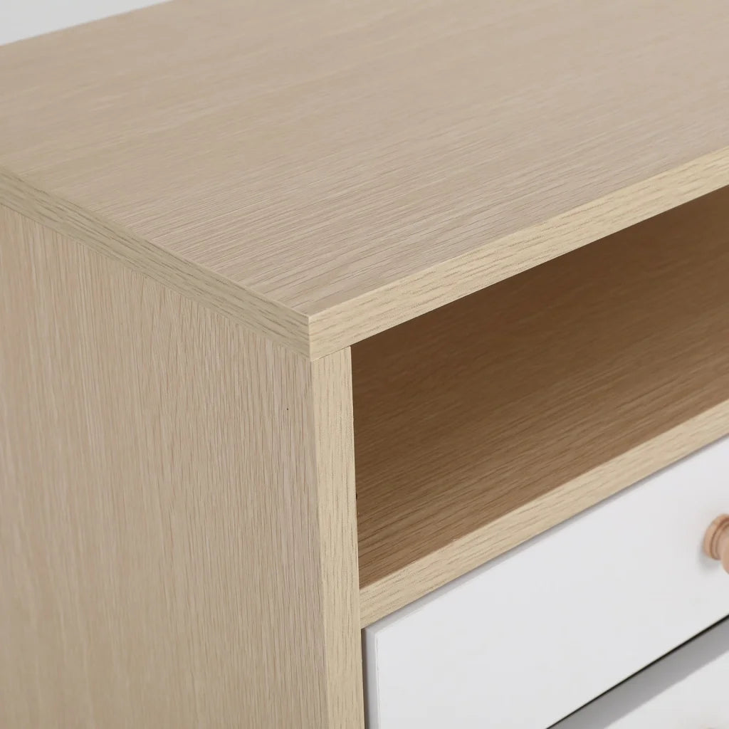 2x Bedside Tables Storage Cabinet Nightstand - 2 Drawers