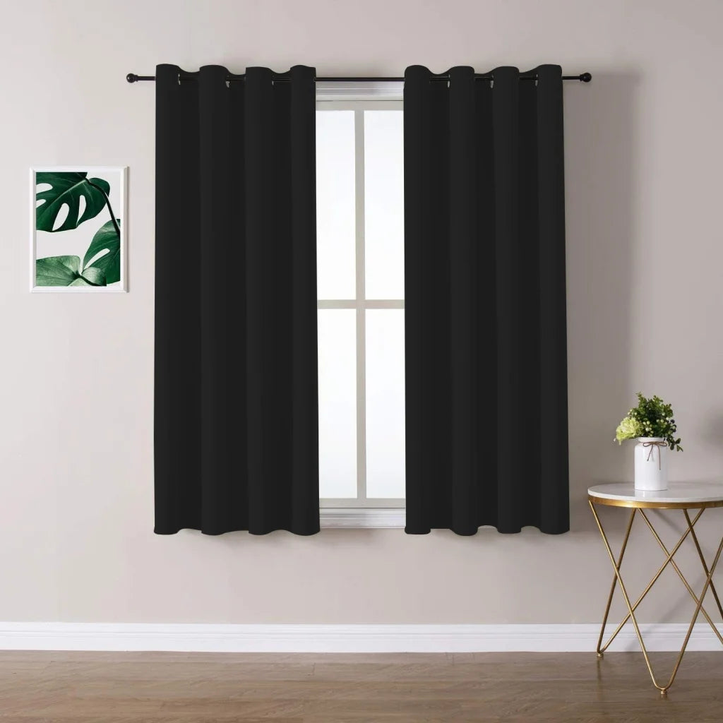 2X Blockout Curtains 100% Blackout Window Curtain Draperies