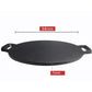 2X Cast Iron Induction Crepes Pan Baking Cookie Pancake Pizza Bakeware - Premium