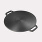 2X Cast Iron Induction Crepes Pan Baking Cookie Pancake Pizza Bakeware - Premium