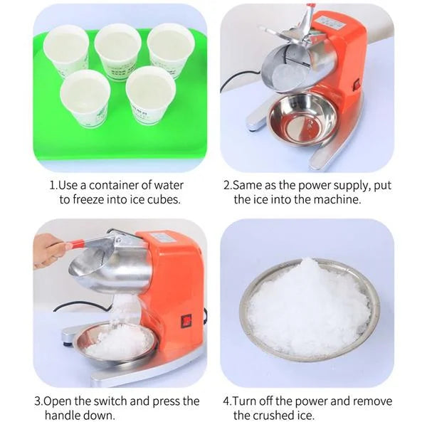2X Commercial Ice Shaver Crusher Slicer Machine Smoothie Maker - Premium